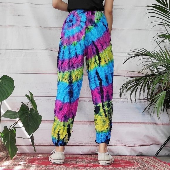 Multicolour tie dye harem pants - Picture 4 of 4